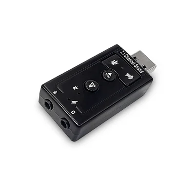 Adaptador De Som Usb F3, 7.1 Canais, Plug And Play, Controle De Volume, Mic E Audio - Jc-7.1 1242