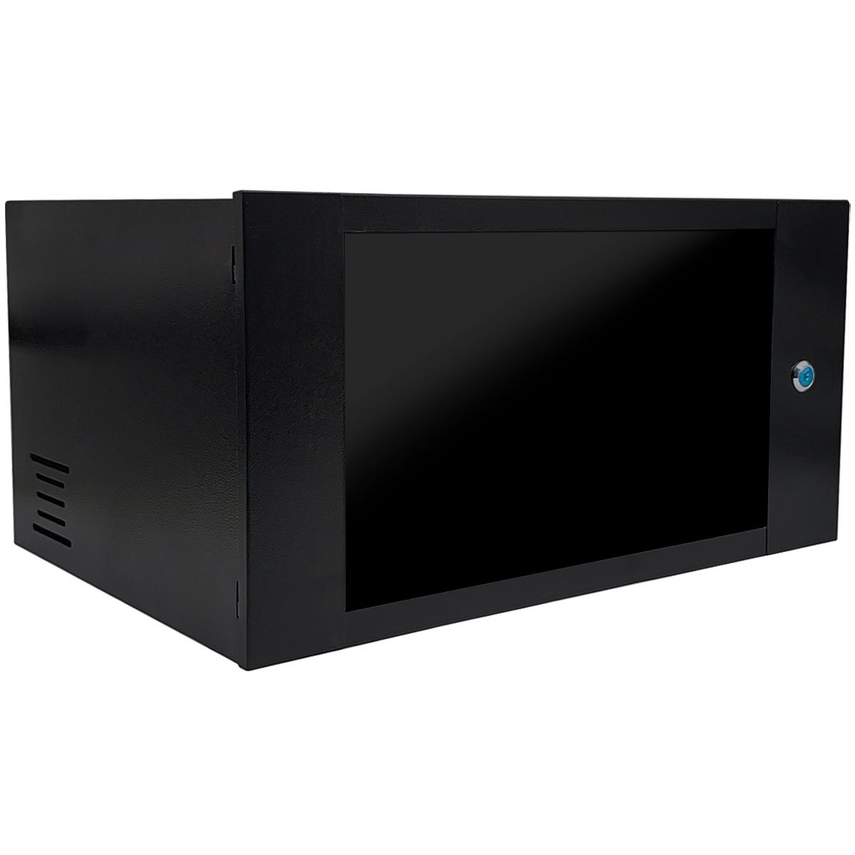 Mini Rack De Parede 19" Gforce, 5u X 350mm, Visor De Acrílico, Preto - 475