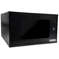 Mini Rack De Parede 19" Gforce, 6u X 570mm, Visor De Acrílico, Preto - 767