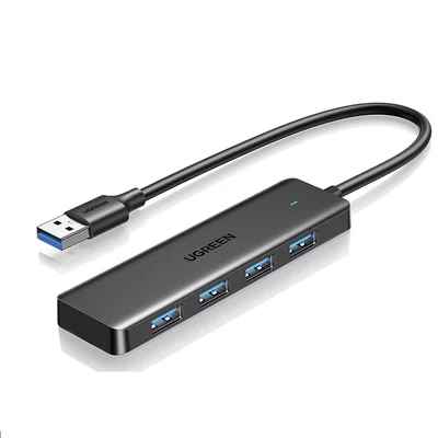 Usb 3.0 Hub Ugreen 4 Portas Slim Para Mouse Teclado Compatível Com Macbook 15cm