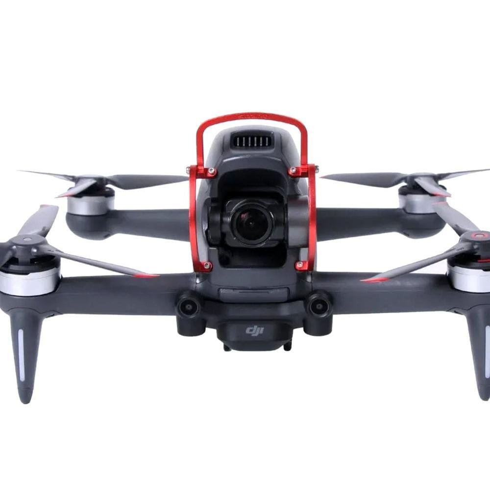 Protetor De Alumínio Para Gimbal De Drone Dji Fpv Cor:vermelho
