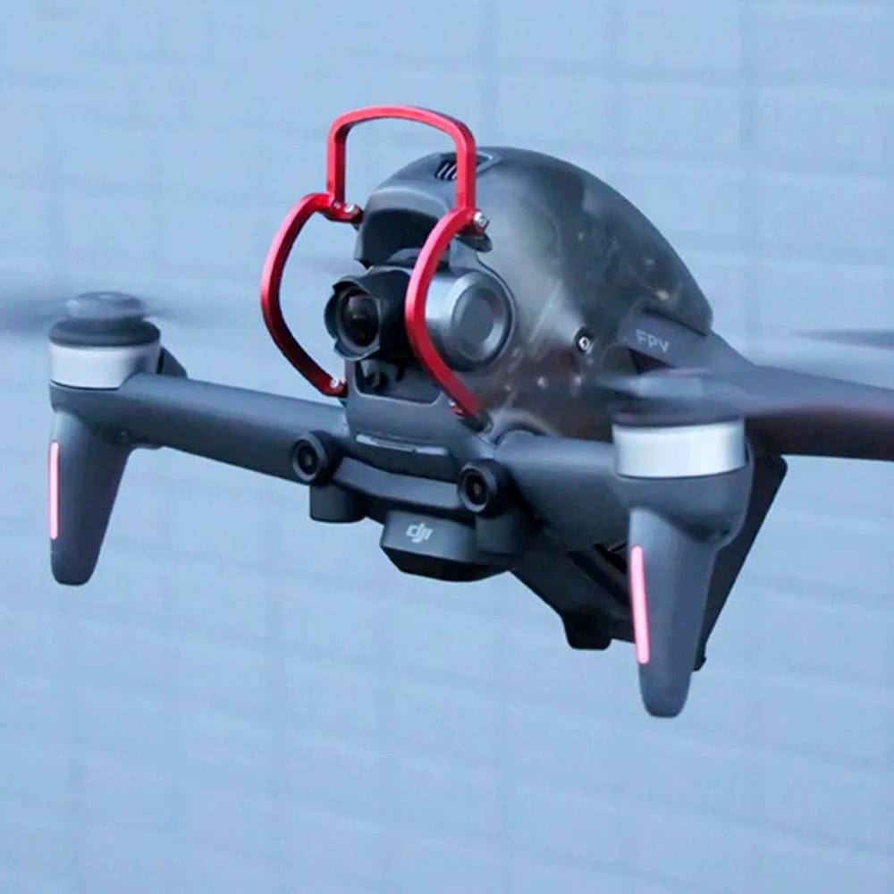 Protetor De Alumínio Para Gimbal De Drone Dji Fpv Cor:vermelho