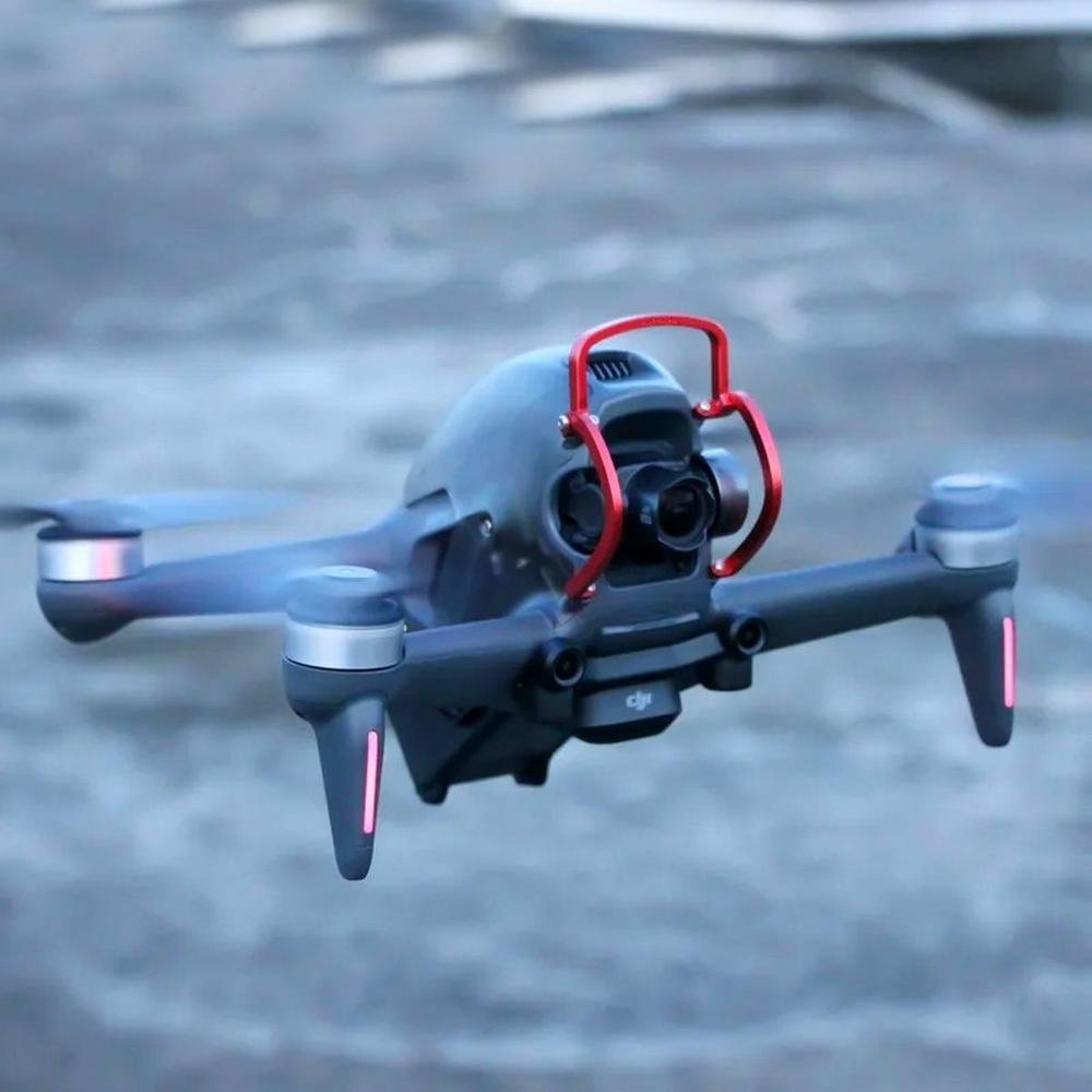 Protetor De Alumínio Para Gimbal De Drone Dji Fpv Cor:vermelho