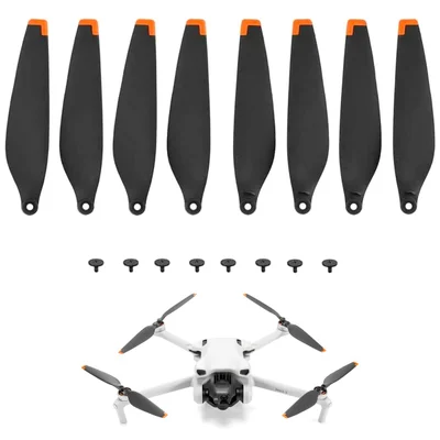 2 Pares Hélices De Reposição Para Drone Dji Mini 3 - Laranja.