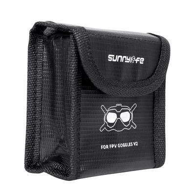 Case De Proteção Antichamas P/ 2 Baterias Dji Fpv Goggles V2