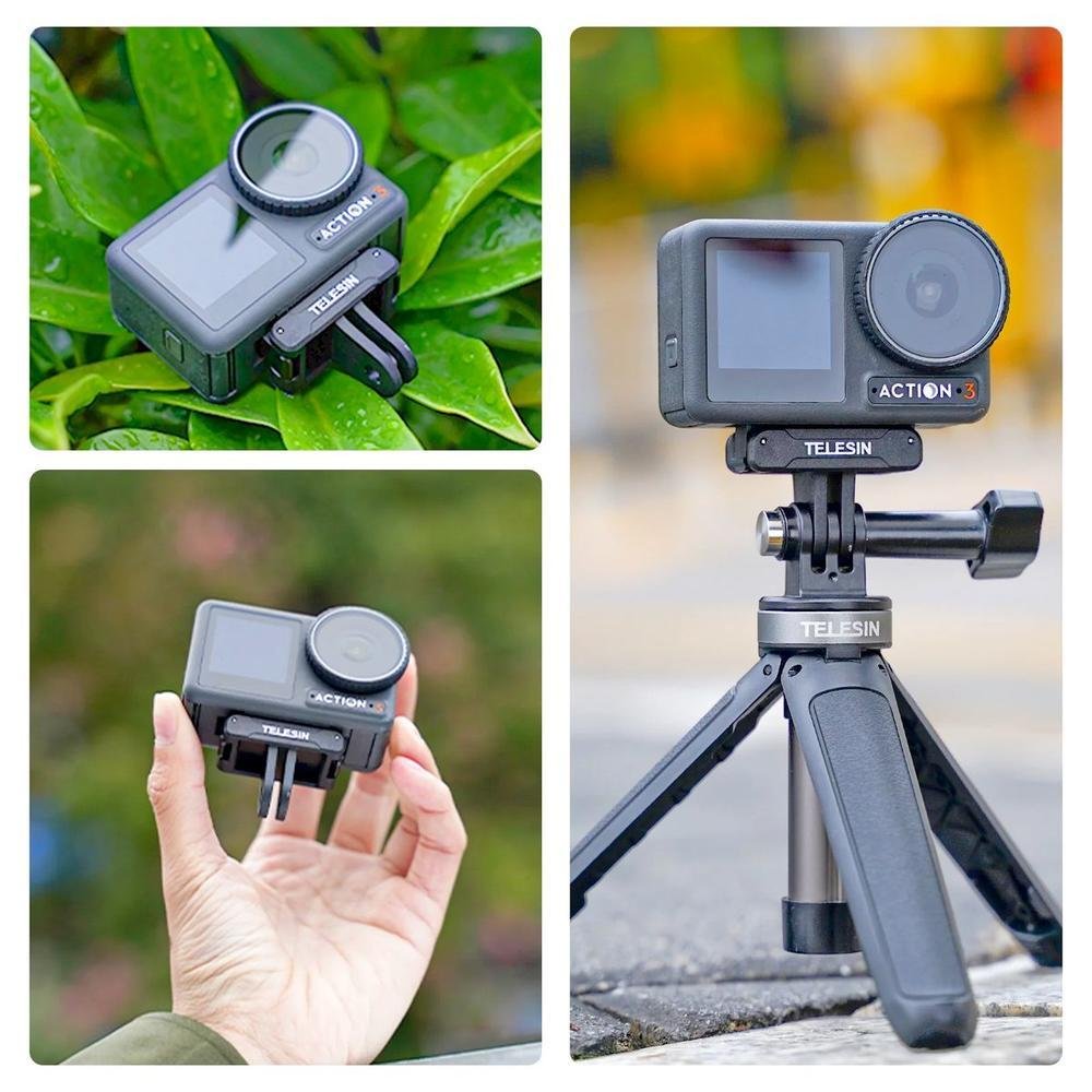 Adaptador Magnético Dois Pinos Para Dji Osmo Action 3 - Telesin Adaptador Magnético Dois Pinos Para Dji Osmo Action 3 - Telesin