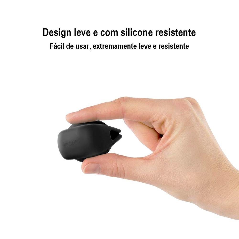 Protetor Capa De Silicone Para Lentes Da Câmera Insta360 X3