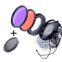 Kit Filtros Mergulho + Macro 16x De Caixa Estanque Gopro 8/9/10/11