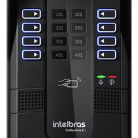Porteiro Eletrônico Coletivo 8 Pontos Collective 8i Intelbras 8 Ramais - Interfone Com Central Coletiva De Condomínio