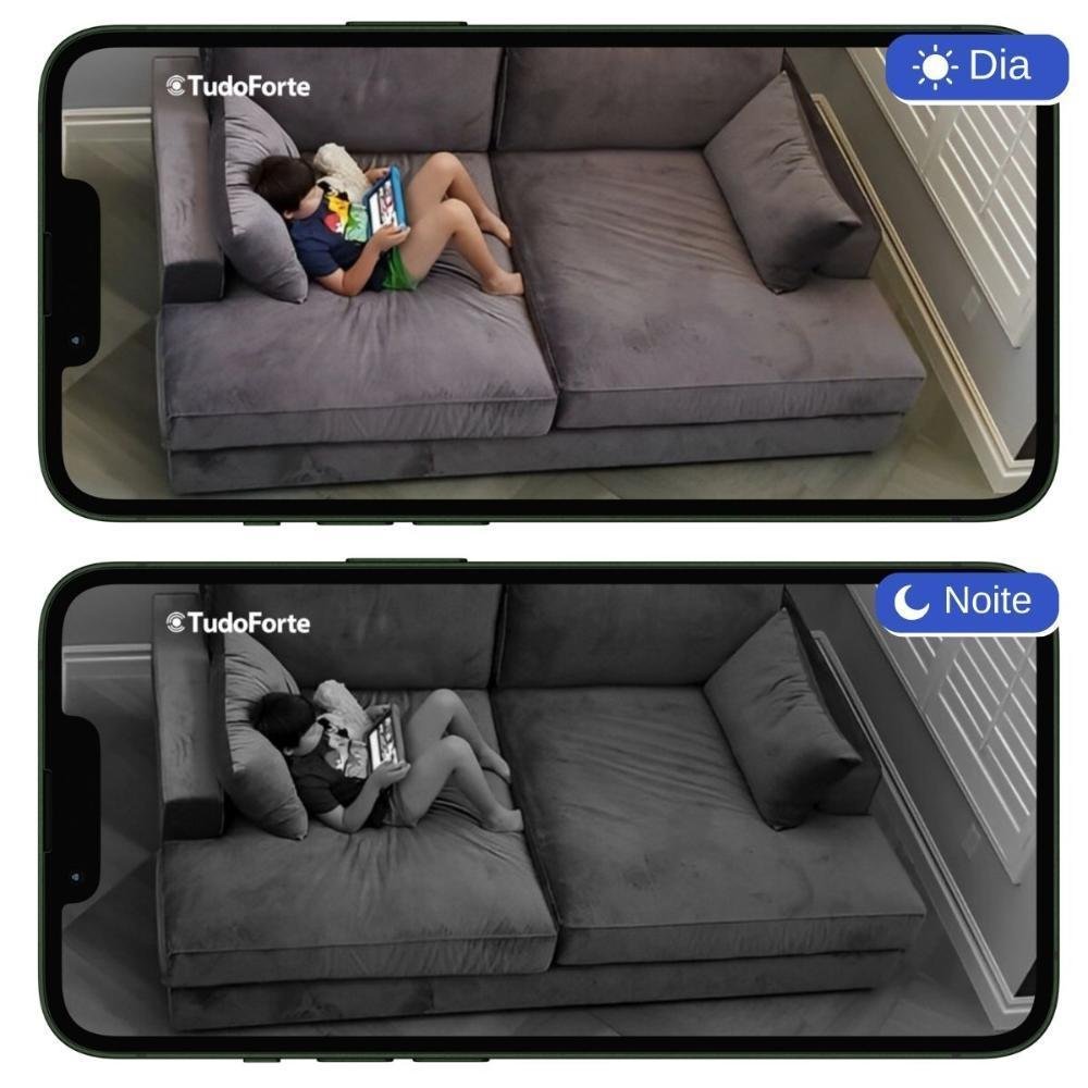 Imagem 4 de 5 do produto Kit 8 Câmeras De Segurança Dome Interna Full Hd 1080p Com Visão Noturna De 20 Metros E Lente 2.8mm Tudo Forte