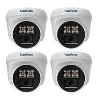Kit 4 Câmeras De Segurança Dome Interna Full Hd 1080p Com Visão Noturna De 20 Metros E Lente 2.8mm Tudo Forte