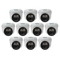 Kit 10 Câmeras De Segurança Dome Interna Full Hd 1080p Com Visão Noturna De 20 Metros E Lente 2.8mm Tudo Forte