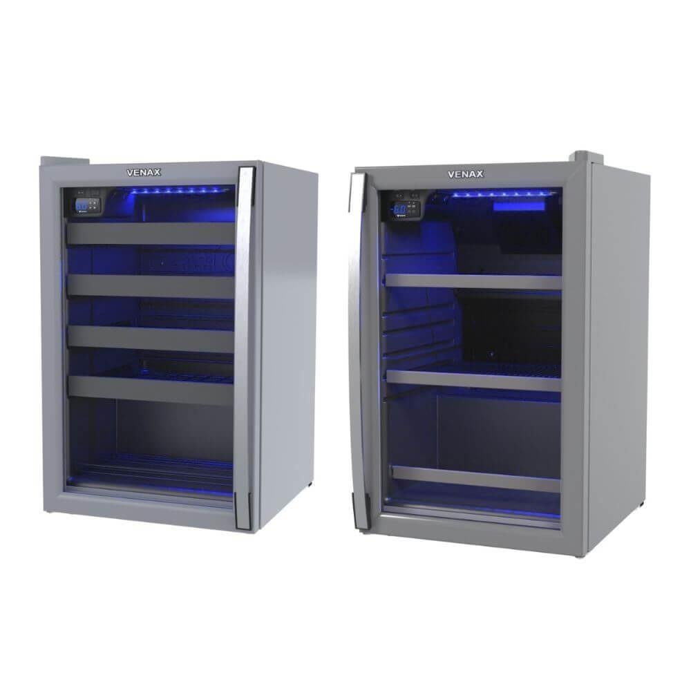 Imagem 3 de 5 do produto Conjunto Venax Cervejeira Blue E Adega Piubella 100 Litros Cinza Porta Invertida 127 V