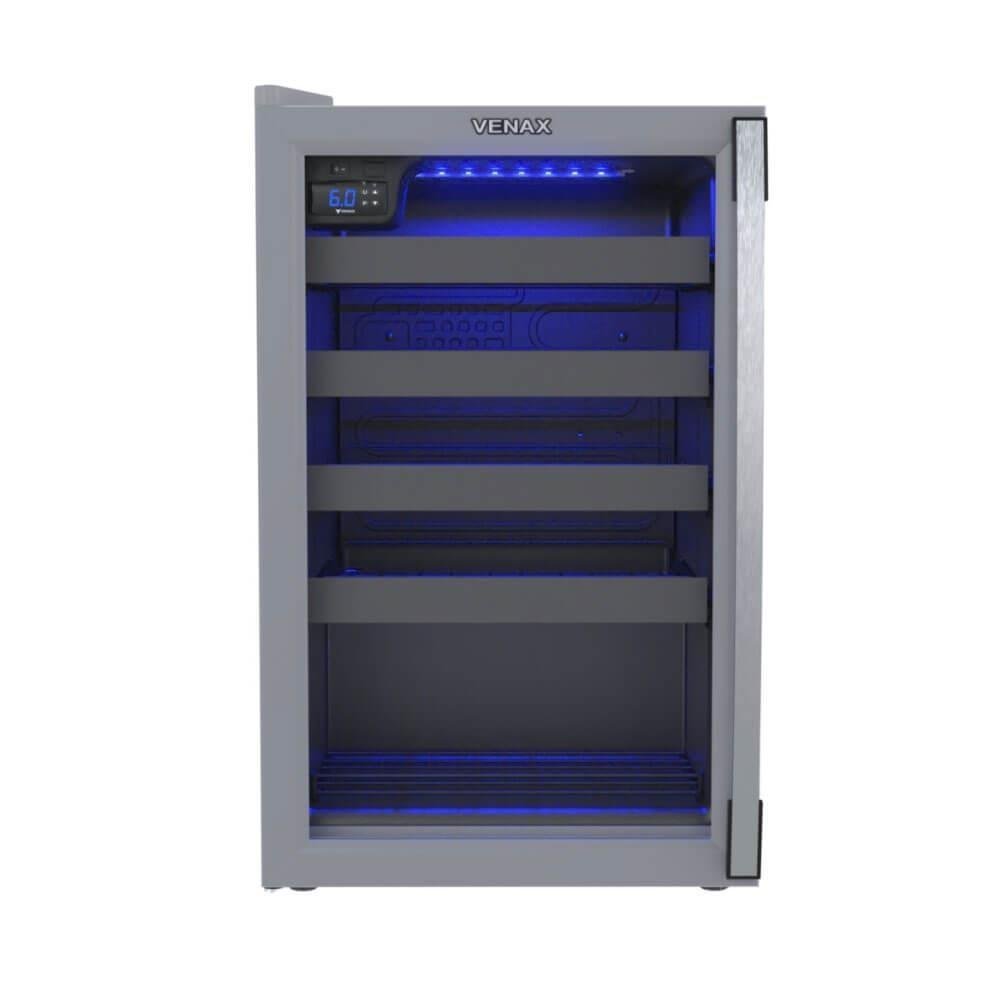Imagem 4 de 5 do produto Conjunto Venax Cervejeira Blue E Adega Piubella 100 Litros Cinza Porta Invertida 127 V