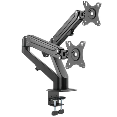 Suporte A Gás Dois Monitores Cs22 17pol~27pol - Vesa 75x75/100x100 - Clanm
