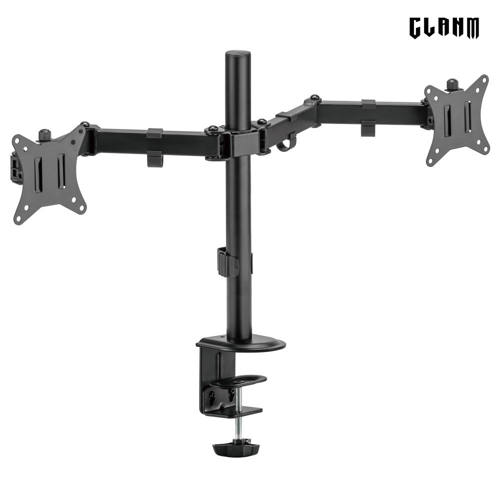 Suporte Para Dois Monitores Cs12 17"~32" - Vesa 75x75/100x100 - Clanm
