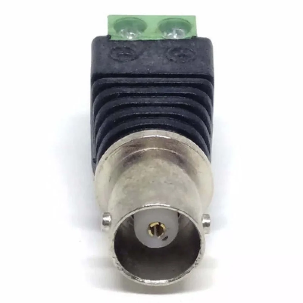 Imagem 3 de 3 do produto 10x Conector Bnc Fêmea Com Borne Para Cftv - 50 Ohms