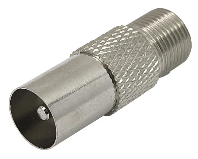 Imagem 2 de 2 do produto 25x Conector Adaptador Coaxial F Fêmea X Pino Europeu Macho