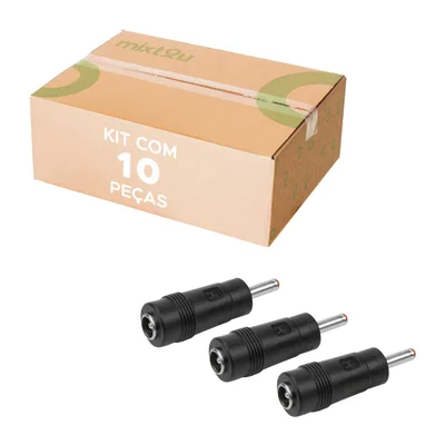 10x Adaptador P4 2.1x5.5mm Fêmea Para 1.35x3.5mm Macho