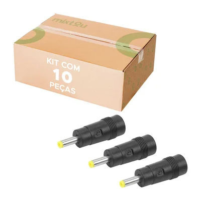 10x Adaptador P4 2.1 X 5.5mm Fêmea Para 1.7 X 4mm Macho