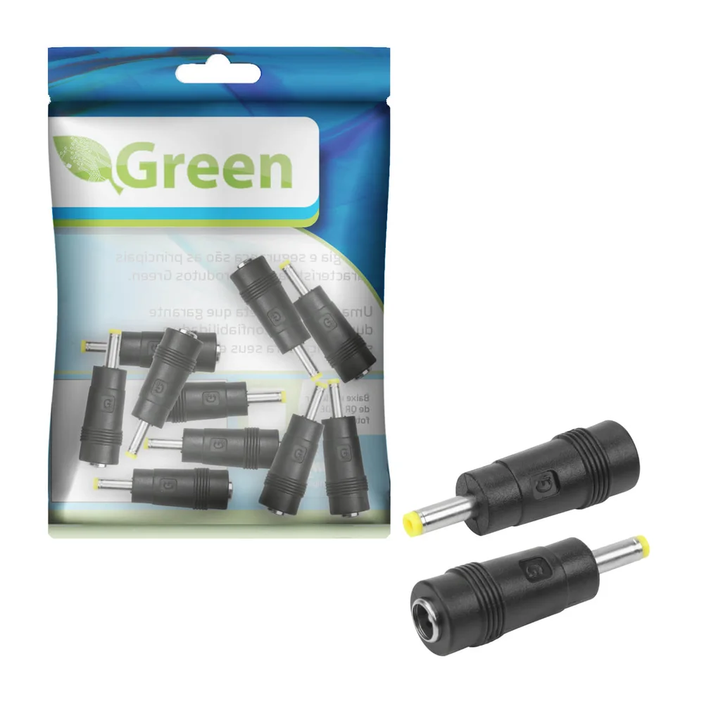 Imagem 5 de 5 do produto 10x Adaptador P4 2.1 X 5.5mm Fêmea Para 1.7 X 4mm Macho