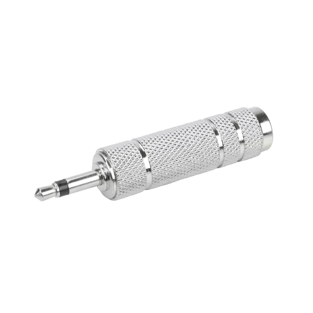 Imagem 2 de 2 do produto 10x Adaptador Áudio P2 Mono Para P10 Mono J10 Níquel Metal