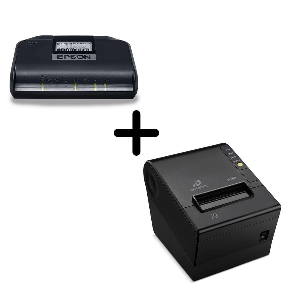Kit Sat Epson T-a10 C/ Fonte E Impressora Elgin I9 Full (ethernet, Usb E Serial) Com Guilhotina Kit Sat Epson T-a10 C/ Fonte E Impressora Elgin I9 Full (ethernet, Usb E Serial) Com Guilhotina