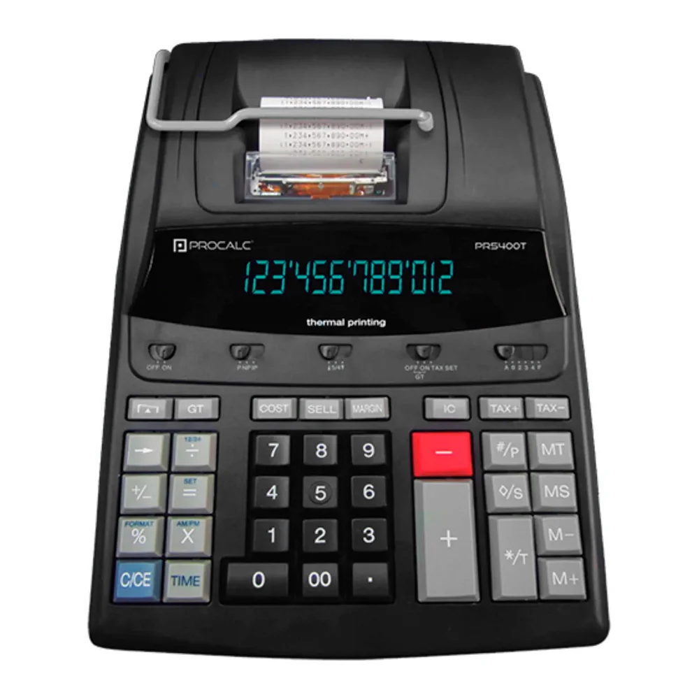 Calculadora Profissional De Mesa Procalc Pr5400t Térmica 12 Dígitos Bivolt