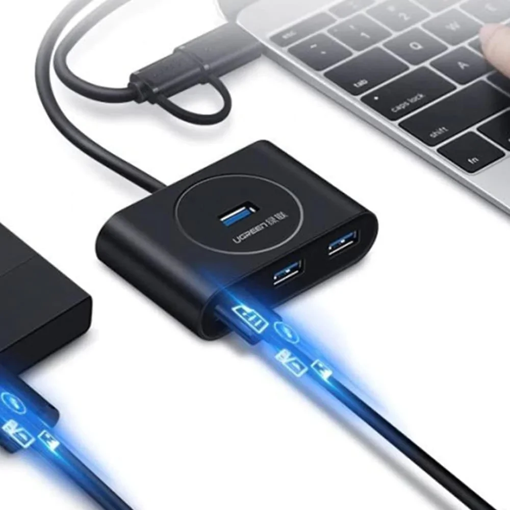 Imagem 5 de 5 do produto Hub Usb E Usb-c Para 4 Usb 3.0a Ugreen