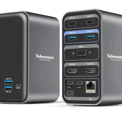 Dock Station Hub Dual Monitor 13 Em 2 Usb-c Macbook Pro/air
