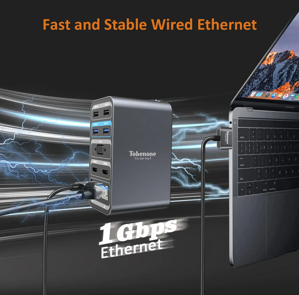 Imagem 3 de 4 do produto Dock Station Hub Dual Monitor 13 Em 2 Usb-c Macbook Pro/air