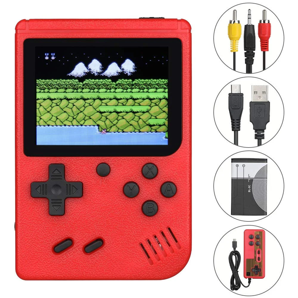Imagem 3 de 5 do produto Mini Game Retro Portátil + Controle 400 Jogos Lelong Le-786