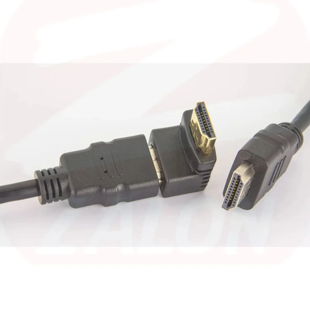 Adaptador HDMI Macho para HDMI Fêmea 90 Graus em L - view 3
