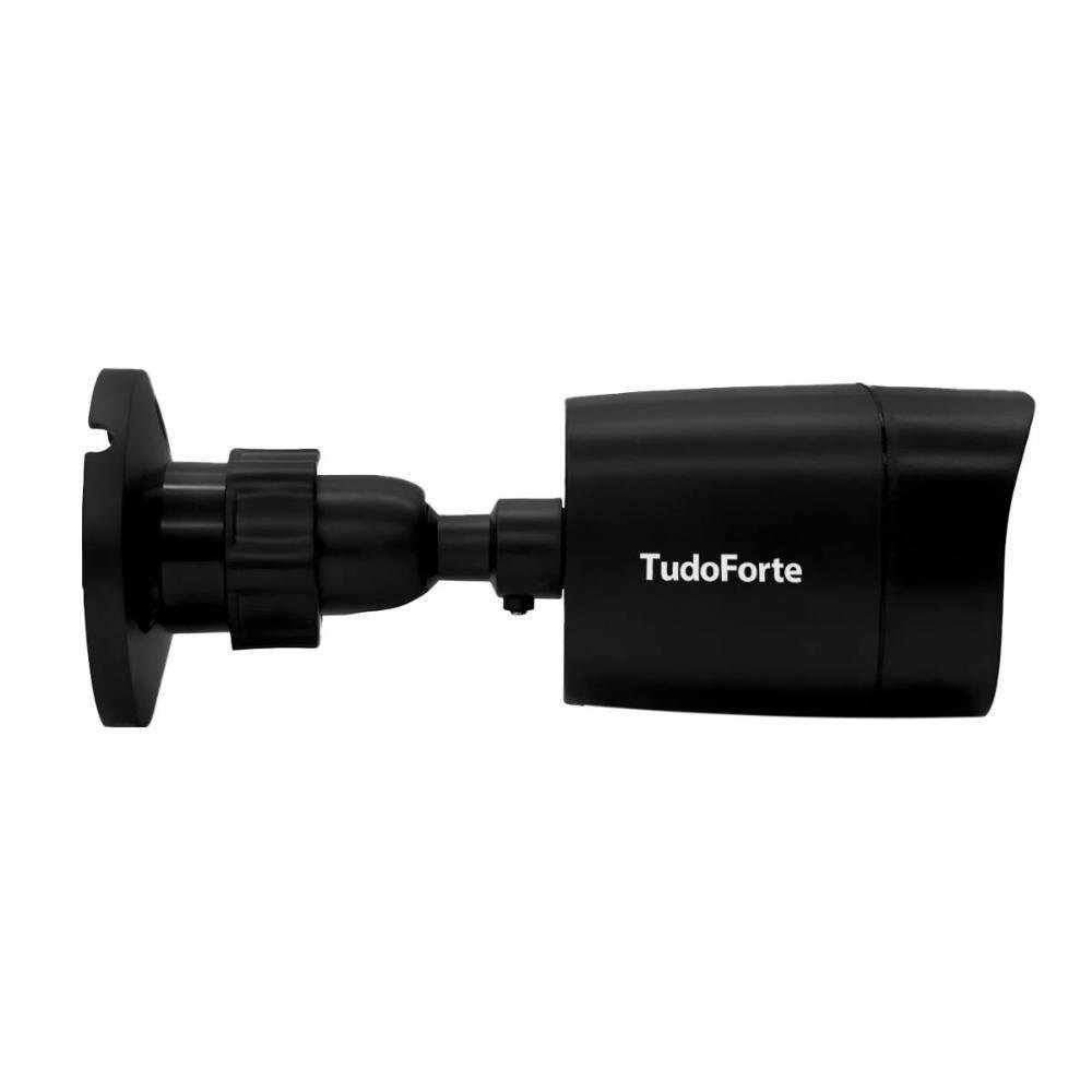 Imagem 5 de 5 do produto Kit 2 Câmeras De Segurança Tudo Forte Bullet Black, Full HD 1080p, 2MP, Visão Noturna De 20 Metros, Lente 2.8mm + Conectores