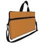 Case Capa Maleta Premium Para Notebook Laptop De 17 E 17,3 Com Alça De Mão Alça De Ombro E Zíper Lateral - Laranja