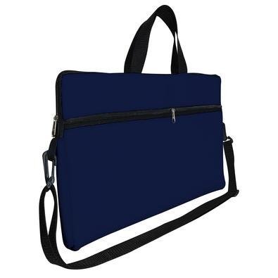 Case Capa Maleta Premium Para Notebook Laptop De 17 E 17,3 Com Alça De Mão Alça De Ombro E Zíper Lateral - Azul Marinho