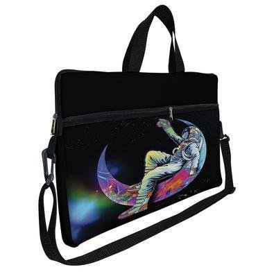 Case Capa Maleta Premium Para Notebook Laptop De 17 E 17,3 Com Alça De Mão Alça De Ombro E Zíper Lateral - Astronauta