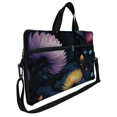 Case Capa Maleta Premium Para Notebook Laptop De 17 E 17,3 Com Alça De Mão Alça De Ombro E Zíper Lateral - Floral