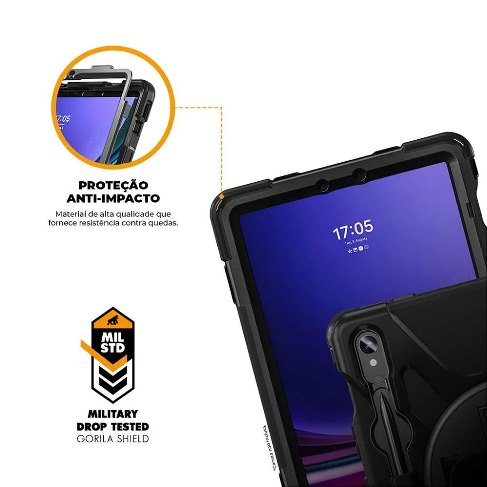 Imagem 3 de 4 do produto Capa Para Samsung Galaxy Tab S9 Fe - Phantom - Gshield