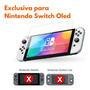 Kit 2 Peliculas De Vidro Temperado Resistente 0,3 Mm 9h Proteção Para Tela Visor Nintendo Switch OLED