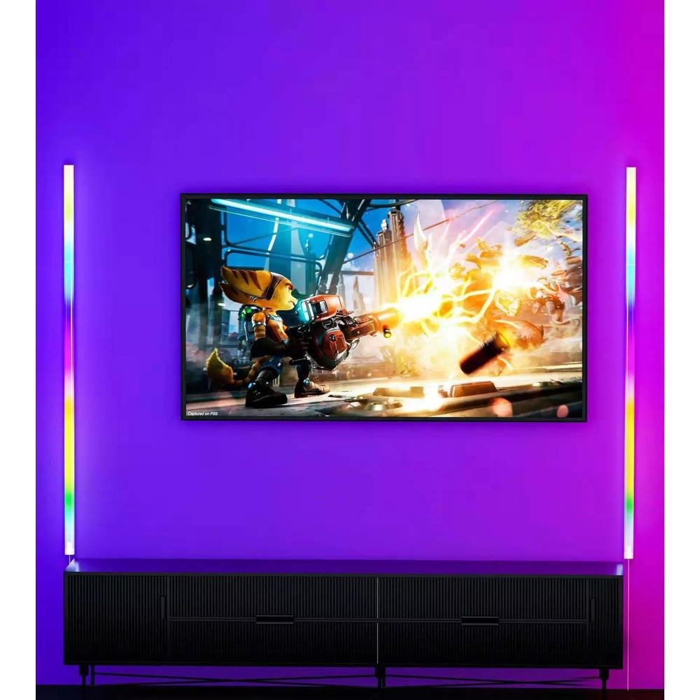 Imagem 2 de 5 do produto Luminária de Parede Tubos Led Inteligente Wifi Alexa e Ok Google + App Tuya Smart