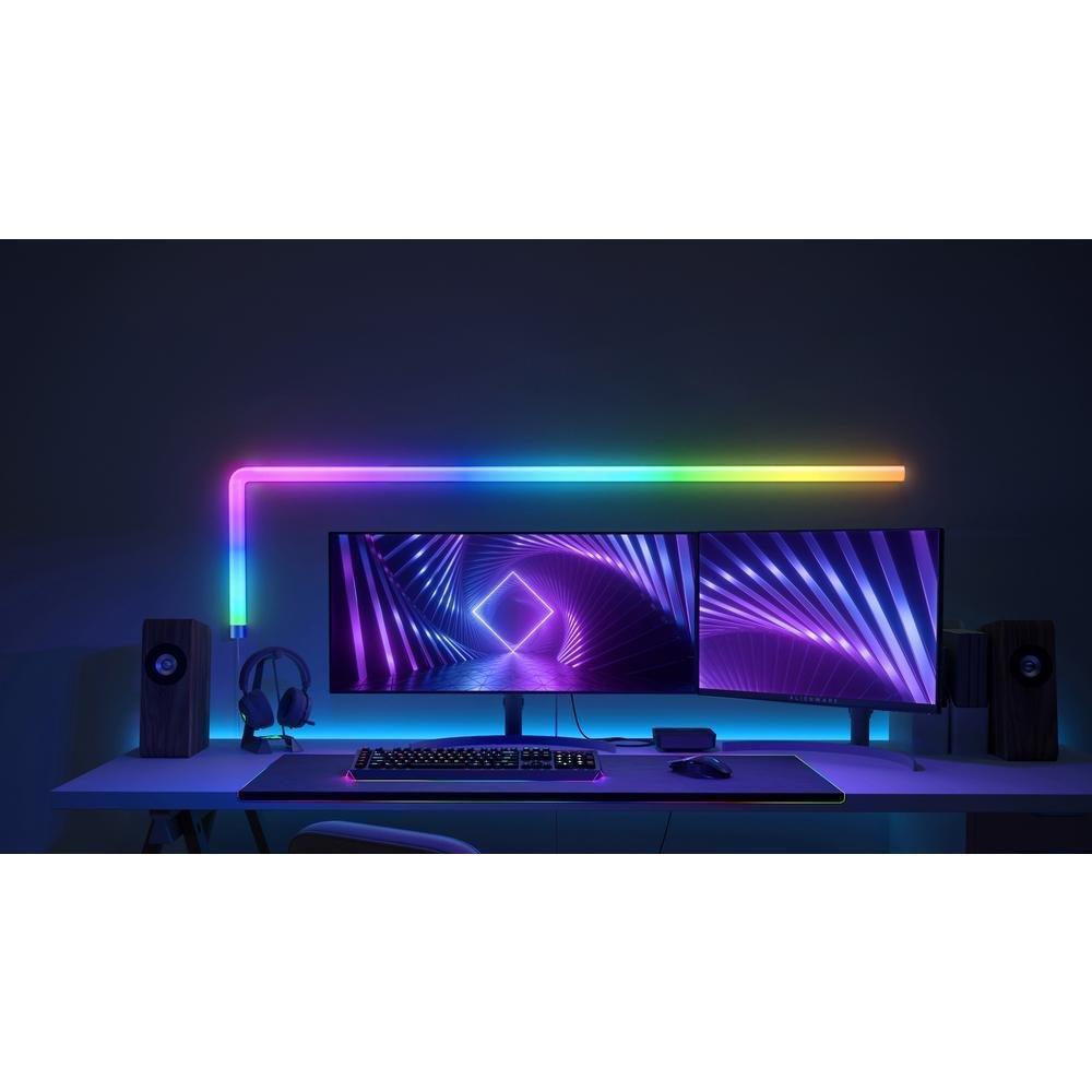 Imagem 4 de 5 do produto Luminária de Parede Tubos Led Inteligente Wifi Alexa e Ok Google + App Tuya Smart
