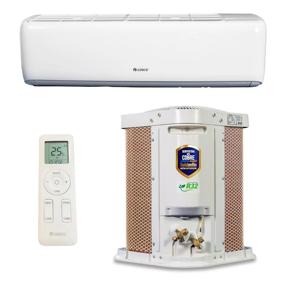 Ar-condicionado Split Inverter 24000 Btus Gree G-top Auto Connection High Wall Quente E Frio Gwh24ate-d6dna1a/gwh24ate-d6dna1a 220v