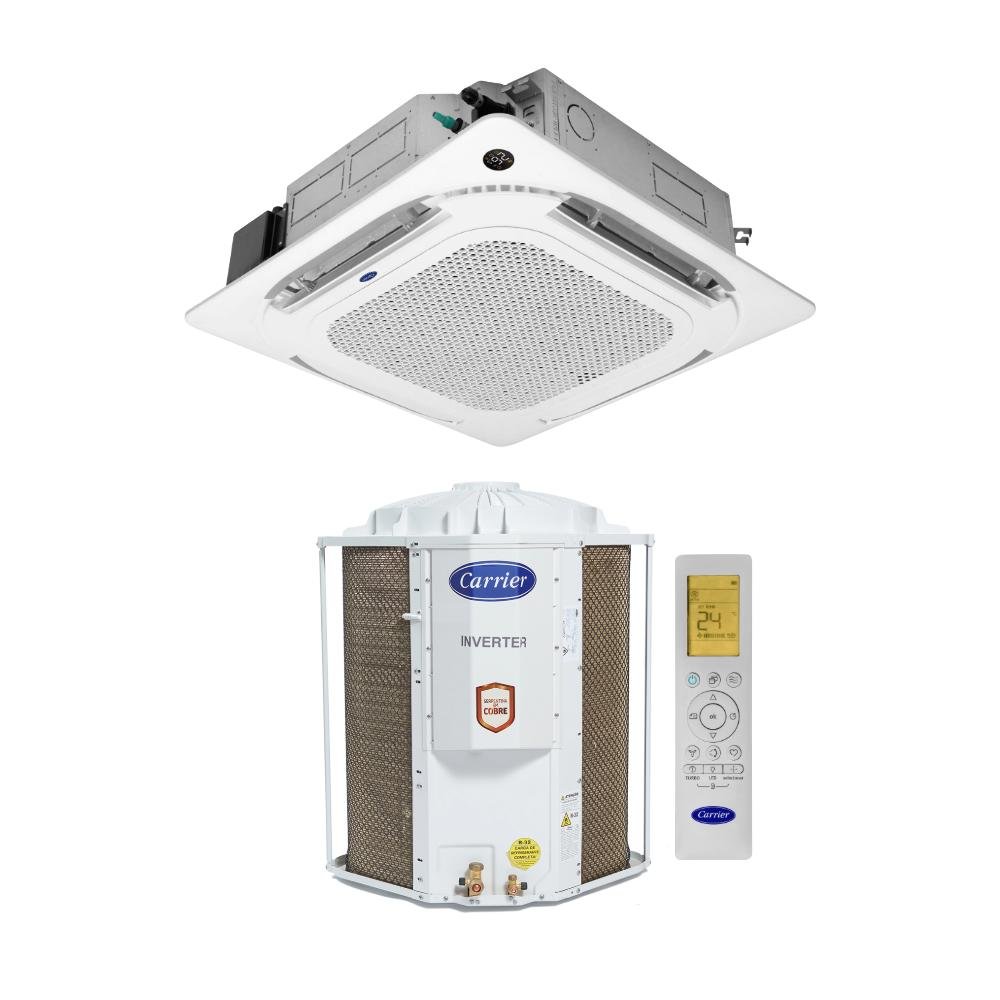 Ar Condicionado 36000 Btus Split Cassete Inverter Carrier Frio Connect R-32 220v Monofásico