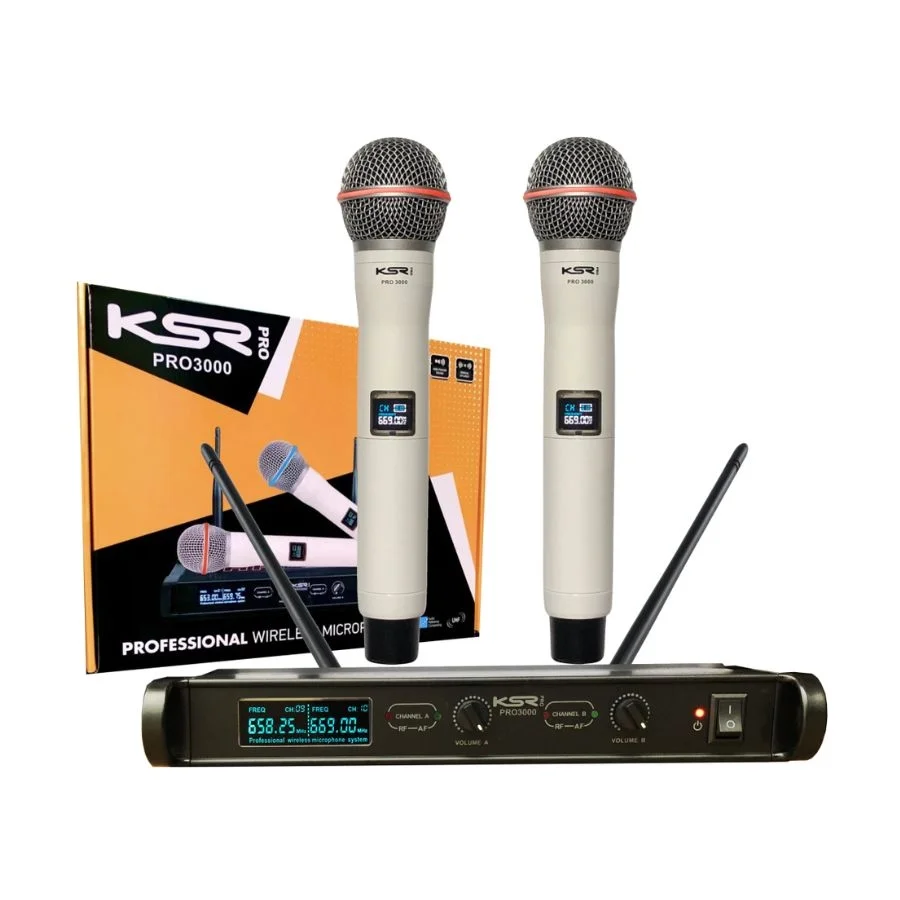 Microfone Ksr Sem Fio Pro 3000