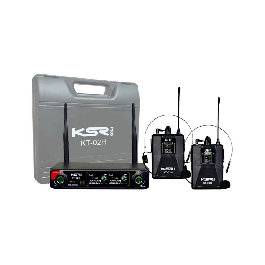 Microfone Ksr Sem Fio Headset Kt02-h