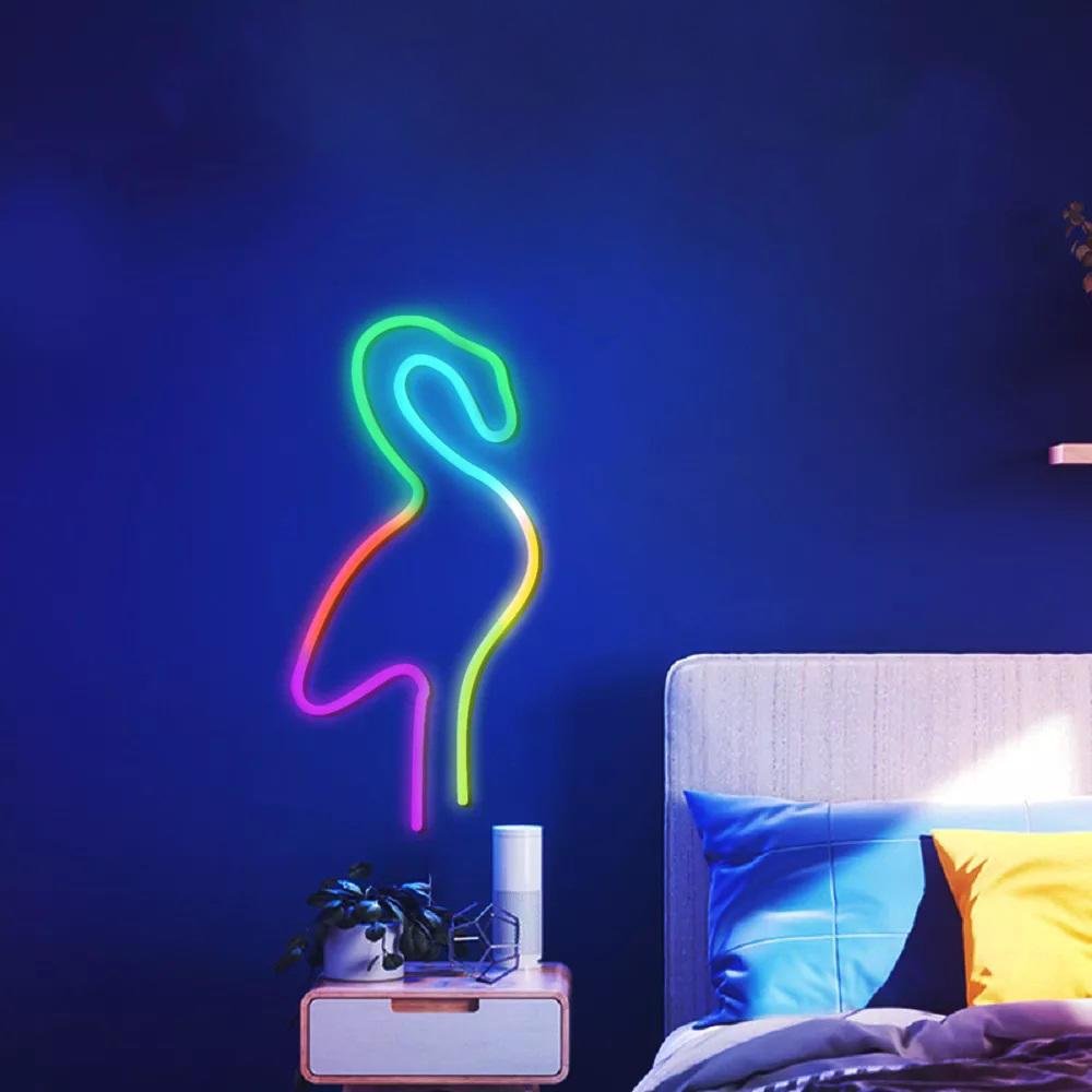 Imagem 4 de 5 do produto Fita Led Neon RGBIC  Flexível inteligente com Alexa e Ok Google Wifi + App Tuya Smart
