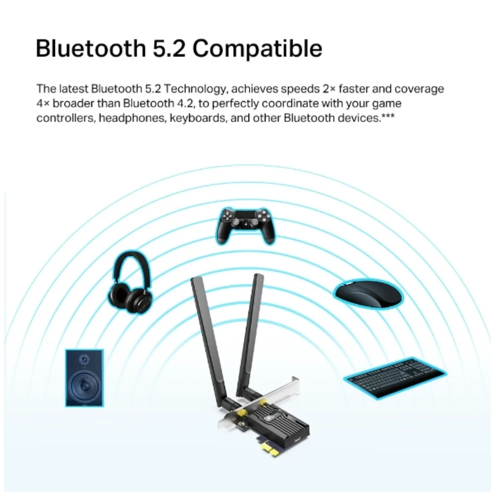 Imagem 3 de 5 do produto Adaptador Tp-link Archer Tx20e Wi-fi 6 PCie Ax1800 Dual Band Bluetooth 5.2