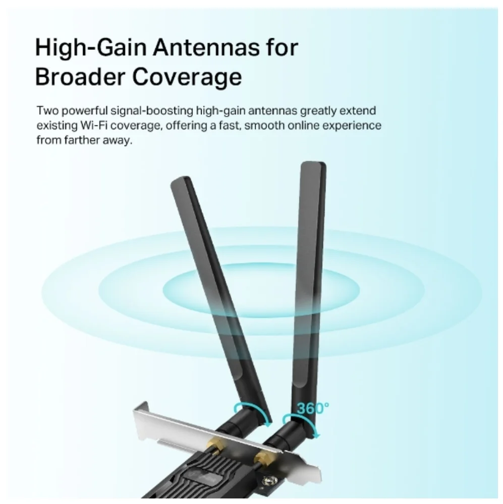 Imagem 5 de 5 do produto Adaptador Tp-link Archer Tx20e Wi-fi 6 PCie Ax1800 Dual Band Bluetooth 5.2