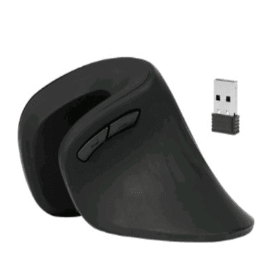 Mouse Óptico Vertical Mão Direita Bluetooth Com Bateria Recarregavel